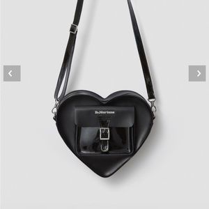 Doc Martens Hearted Shaped Leather Bag - Black